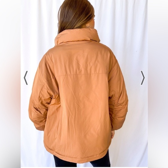 FREE PEOPLE Free People Duvet Bomber Jacket in Doe Size L - Picture 4 of 8